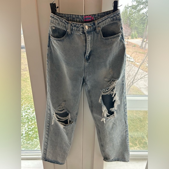 Edikted ‘Wide or Die’ Ripped Jeans - Picture 4 of 6